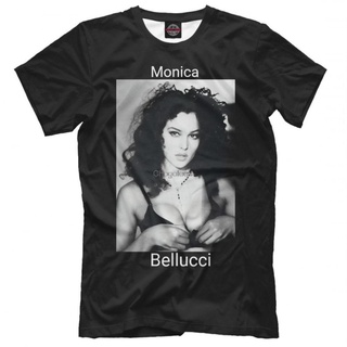 TSHIRTฝ้ายMonica Bellucci เสื้อยืด ไมโครไฟเบอร์ คุณภาพสูง ทุกขนาด สําหรับผู้ชายs-5xl