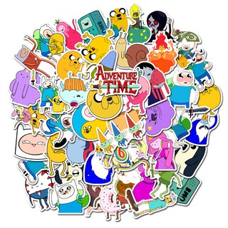 สติกเกอร์ ลายการ์ตูน adventure time น่ารัก กันน้ำ สำหรับตกแต่งกระเป๋าเดินทาง สเก็ตบอร์ด แล็ปท็อป โทรศัพท์ กีตาร์ 50 ชิ้น