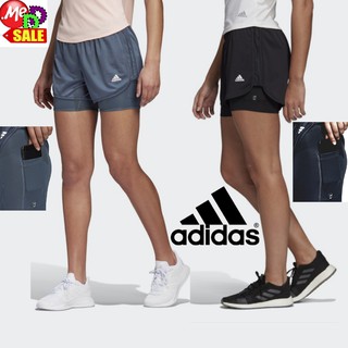 Adidas - ใหม่ กางเกงขาสั้นใส่วิ่งออกกำลังกายมีซับในขาสั้น 2-IN-1  ADIDAS MARATHON 20 TWO-IN-ONE SHORTS FS9845 GC6652  AD