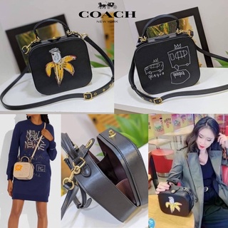 COACH X BASQUIAT ((6897)) Coach X Jean-Michel Basquiat Square Bag