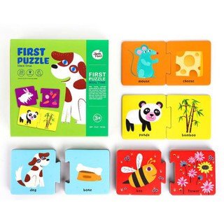 พร้อมส่ง💥Joan Miro – First Puzzle จิ๊กซอว์จับคู่ลับสมอง Meal Time