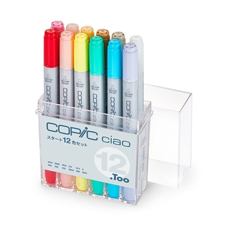 Copic โคปิค ciao เริ่มต้น ชุดสี 12 สี st624