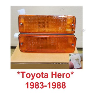 ฝาส้ม ไฟหรี่กันชน TOYOTA HILUX HERO 1984 - 1989 โตโยต้า ฮีโร่ ไฟตัดหมอก ไฟกันชน ไฟหรี่ ไฟในกันชน ไฟ