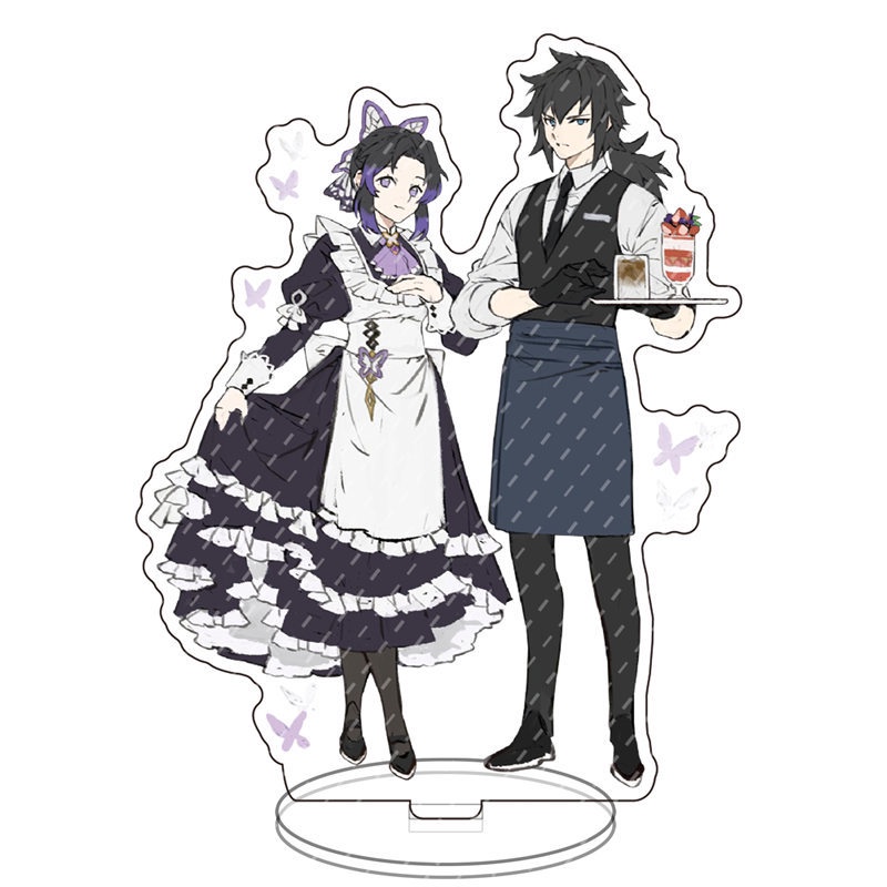 Sq3 Anime Demon Slayer อะคริลิครูปของเล่น Kimetsu ไม่มี Yaiba ผู้ถือแผ่นคอลเลกชันตกแต่งโต๊ะของขวัญ