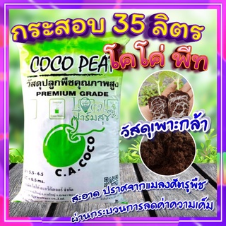 35 ลิตร วัสดุเพาะกล้า 🍃โคโค่พีท พลัส วัสดุปลูกคุณภาพสูง ขุยมะพร้าวละเอียดที่ผ่านกระบวนการลดค่าความเค็มแล้ว