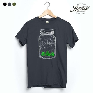 ส่งไว!! ส่งฟรี!! เสื้อยืดอย่างดี Stonerdays Hemp T-Shirt | Baked Mason Jar Storm ของแท้ T-shirt มาใหม่ ลายสวยคลาสิก