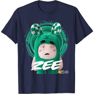 เสื้อยืดผ้าฝ้ายพรีเมี่ยม เสื้อยืด พิมพ์ลาย Oddbods Zee Is Not a Morning Person สําหรับผู้ชาย