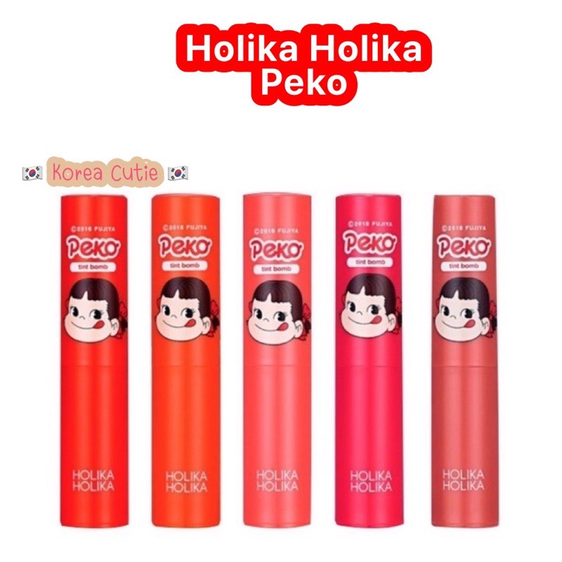 แท้/พร้อมส่ง Holika Holika Peko Water Drop Tint Bomb ลิปทิ้นท์เปะโกะ