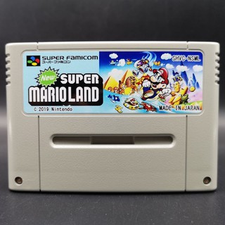 New Super Mario Land ตลับ REPRO สำหรับ SFC รายละเอียด-กรอบใช้ของแท้ SFC-สติกเกอร์ หน้า และ หลัง ปริ้นใหม่