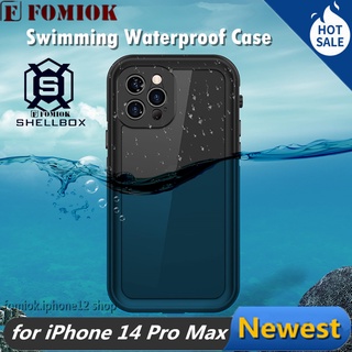 [Shellbox] Ip68 เคสโทรศัพท์มือถือใสกันน้ําสําหรับ Iphone 15 14 13 12 Mini Se 11 Pro Max Xr Xs Max X 8 7 6S 6 Plus