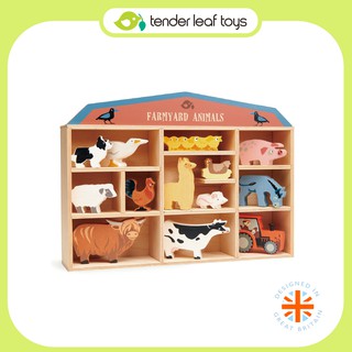 Tender Leaf Toys ของเล่นไม้ ของเล่นเสริมพัฒนาการ ชุดสัตว์เลี้ยง Farmyard Animals