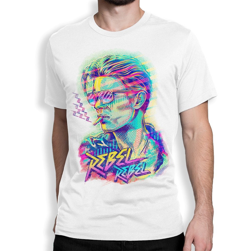 [COD]เสื้อยืด พิมพ์ลาย David Bowie Rebel Rebel Art ทุกขนาด สําหรับผู้ชาย (hm-308)S-5XL