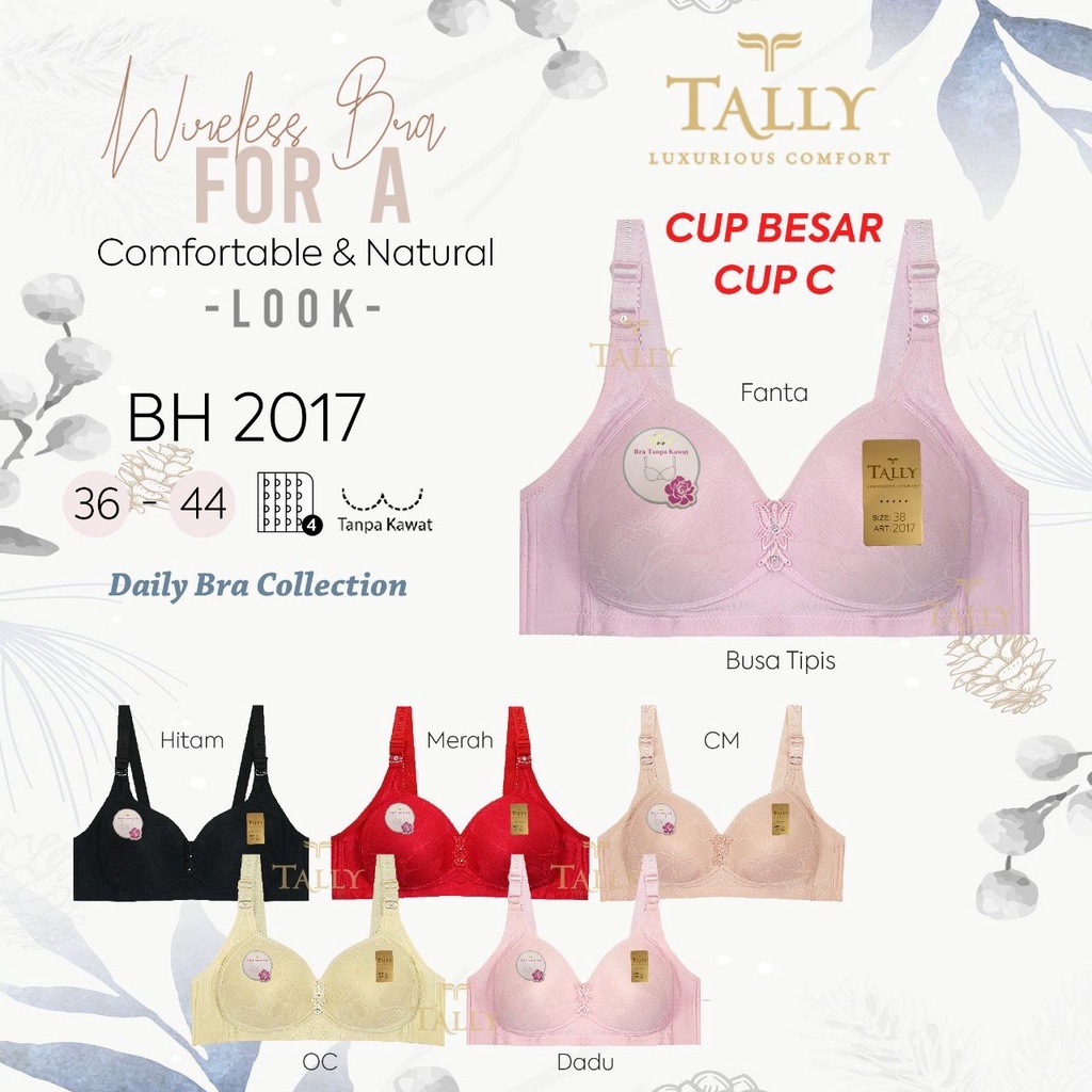 KATUN TALALY BRA BH 2017 I SIZE 36-44 ไอทูนโฟม | ไร้สาย I COTTON MATERIAL I CUP C