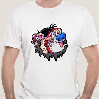 【พร้อมส่ง】เสื้อยืด พิมพ์ลาย The Ren And Stimpy Art สําหรับผู้ชาย#39; S ผู้หญิง &amp;#39; S เสื้อยืด ใส่กลางแจ้ง ทุกขนาดสามาร