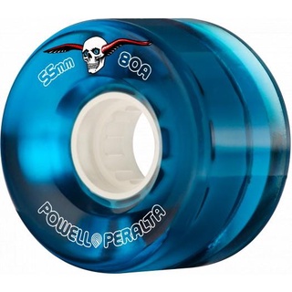 ล้อสเก็ตบอร์ด  Powell Peralta Clear Cruiser 80A Blue Skateboard Wheels 63mm