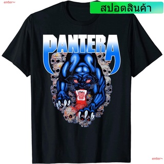 enter~ Panteraเสื้อยืด Pantera Official Black Panther T-Shirt แพนโดร่า tshirts cartoon ผู้ชาย