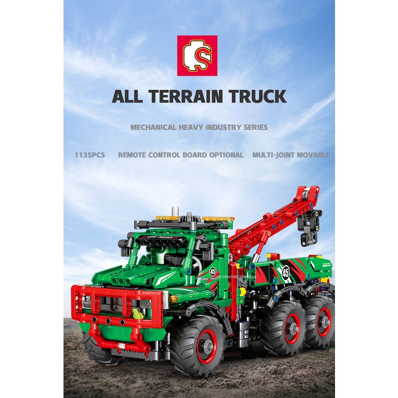 SEMBO Technical Terrain Truck RC Car Building Blocks Heavy Duty City ...