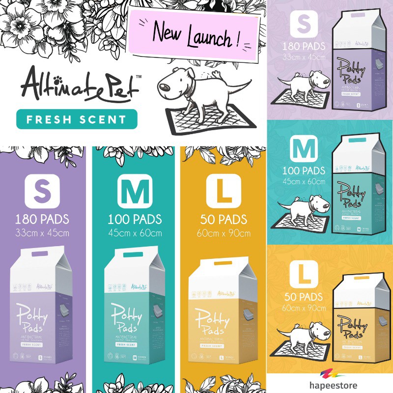 Altimate Pet Tofutable Pads Pee Pad (มีจําหน่ายใน S / M / L)