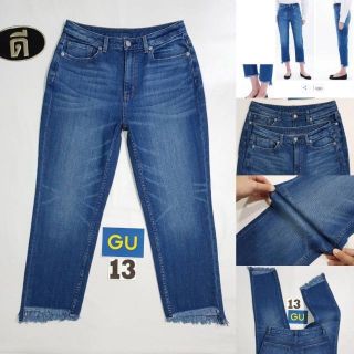 13.GU JEANS เอวสูง กางเกงยีนส์ผู้หญิง เอววัดจริง 27