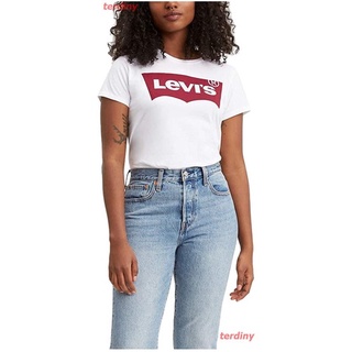 terdiny ลีวายส์เสื้อยืดกีฬา Levis Womens Premium Logo Perfect T-Shirt levis Mens Womens T-shirts