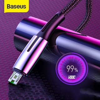 Baseus สายชาร์จ Micro Usb สําหรับ Oppo 4A Vooc สายชาร์จเร็ว Micro Usb สําหรับ Samsung Xiaomi Redmi Note 4 5 สายเคเบิ้ลข้อมูล