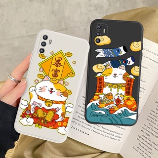 เคสโทรศัพท์มือถือ ลายแมวนําโชคน่ารัก สําหรับ Redmi Note 10S 9 8 7 Pro Max Redmi 10 9 9A 9T 2022