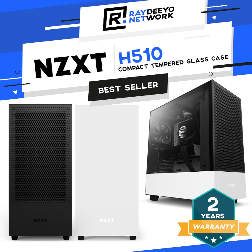 NZXT H510 / NZXT H510 Flow Compact ATX Tempered Glass Case [ATX, Matx, Mini-ITX]