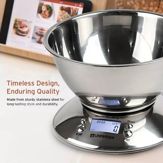 เครื่องชั่งดิจิตอล เครื่องชั่งอิเล็กทรอนิกส์ Stainless Steel Digital Kitchen Scale ForCooking 🚩มีพร้อมส่ง