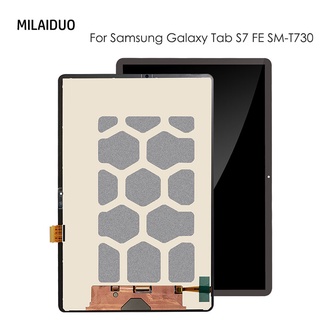 หน้าจอแสดงผล LCD พร้อมเซนเซอร์ดิจิไทเซอร์ หน้าจอสัมผัส สําหรับ Samsung Galaxy Tab S7 FE SM-T730 SM-T733 SM-T735 T736 T737