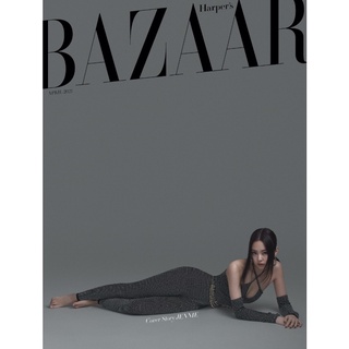 นิตยสาร Harpers Bazaar Korea April 2021 Jennie BlackPink -Ver. E แถมกระเป๋าใส่โน๊ตบุ๊ค