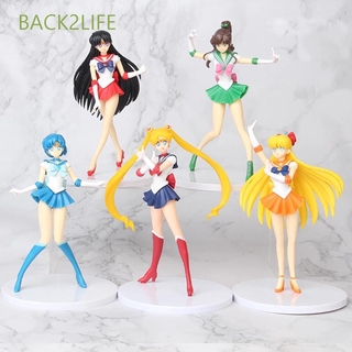 SAILOR MOON Back2Life ฟิกเกอร์เซเลอร์มูนขนาด 18 ซม . 5 ชิ้น / ชุด