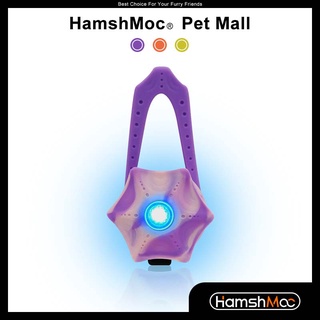 HamshMoc สายจูงสุนัข แบบคลิปหนีบ มีไฟ LED กันน้ํา กันหาย ชาร์จ USB