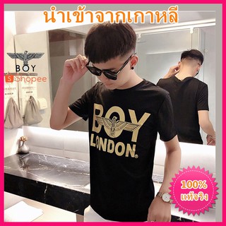 แท้จริง BoyLondon ยาวนำเข้าเสื้อยืดแขนสั้นม้าล่อเสื้อยืดผู้หญิงเสื้อยืดผ้าฝ้ายสตรีสตรี