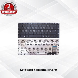 Keyboard Samsung  NP370 / คีย์บอร์ด ซัมซุง รุ่น NP370R4E NP 370R4E 370R4E NP450 NP470 / TH-ENG *ประกัน 2 ปี*