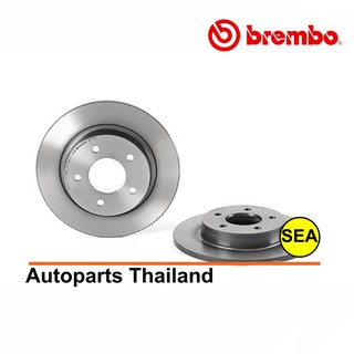 จานเบรกหลัง Brembo สำหรับ Mazda 3 (BK) 2.0, New 3 (BL) ปี 05-14 รุ่น UV (1เซต 2 ชิ้น)