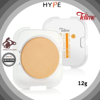 Tellme Sports Sun Control Two-Way Powder Cake refill SPF20 แป้งเท็ลมี สปอต ซัน ทู เวย์ พาวเดอร์ เค้ก รีฟิว 12ก. (ส้ม)