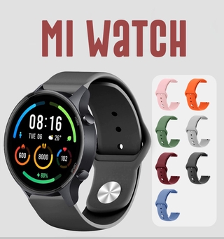 Xiaomi Mi Watch สายรัดข้อมือซิลิโคนสีพื้นแบบเปลี่ยนสําหรับ Miwatch strap