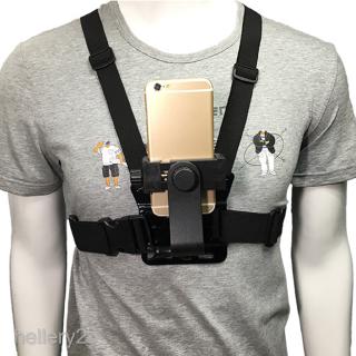 [HELLERY2] Chest Mount Harness Strap Holder with Cell Phone Clip