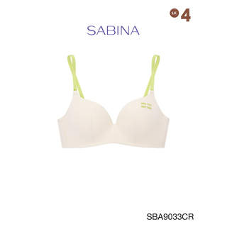 Sabina เสื้อชั้นใน Wireless Bra (ไม่มีโครง) รุ่น Doomm Doomm รหัส SBA9033CR สีครีม