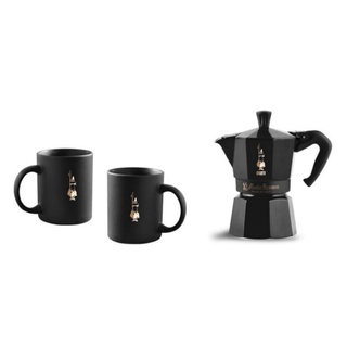 ซตหม้อต้มกาแฟ Bealetti Set Moka Black Star Edition 6 Cup สีดำ