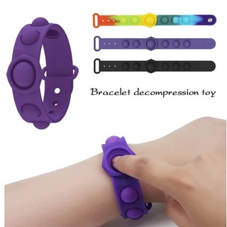 ของเล่น Pop It Watch Watch Band Puzzle Decompression Fidget สายซิลิโคนสําหรับเล่นคลายเครียด