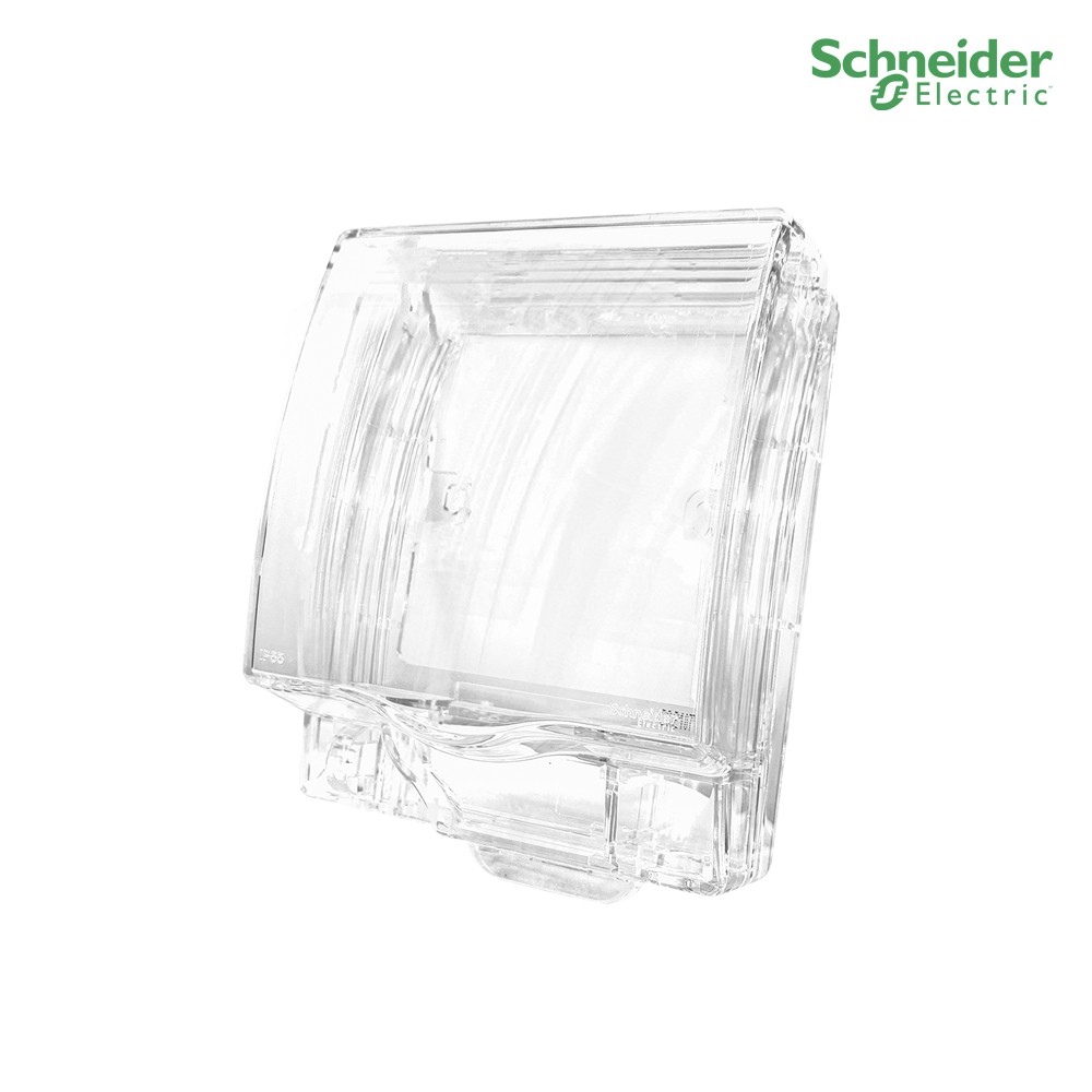 Schneider Electric ฝาครอบกันน้ำ เหมาะสำหรับใช้ภายนอกอาคาร กันน้ำ IP55, Weatherproof สีใส รุ่น Avatar