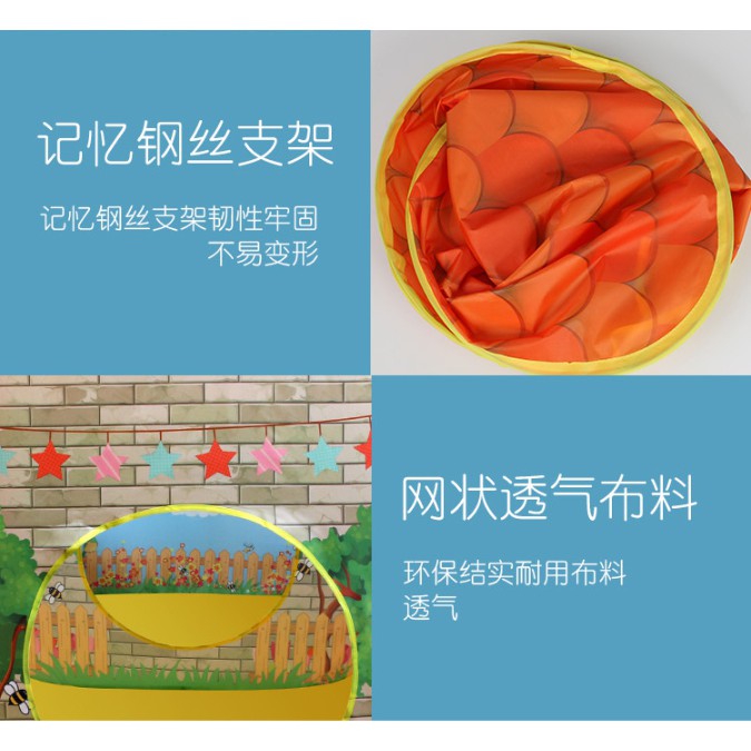 doti เต๊นท์เด็ก ลายบ้านสวน เต๊นท์เด็กทรงบ้าน เต๊นท์บ้าน บ้านบอล บ่อบอล✔✔สินค้าไม่รวมลูกบอลนะคะ✔✔ - รูปที่ 6