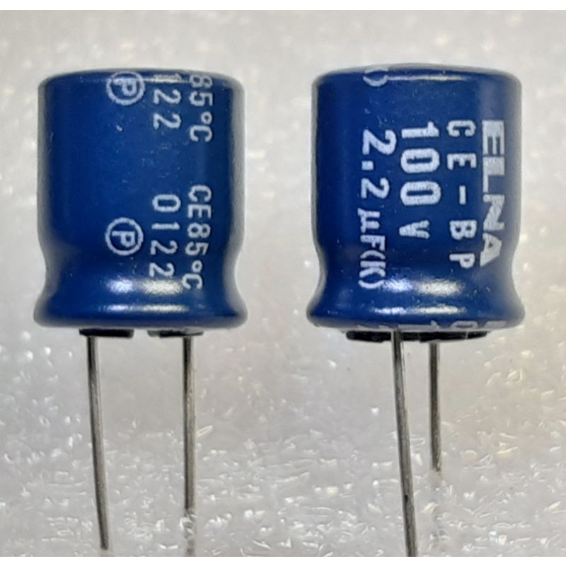 Elna RBP2 nonpolar 2.2uf 100v (ตัวใหญ่) capacitor ตัวเก็บประจุ ไม่มีขั้ว คาปาซิเตอร์ bp bipolar