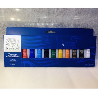 สีน้ำ Winsor &amp; Newton Cotman ชุด 12 สี หลอดขนาด 8 มล.