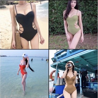 ของเข้าแล้วจ้า ⛱ ชุดว่ายน้ำ วันพีช เว้าเอว ⛱