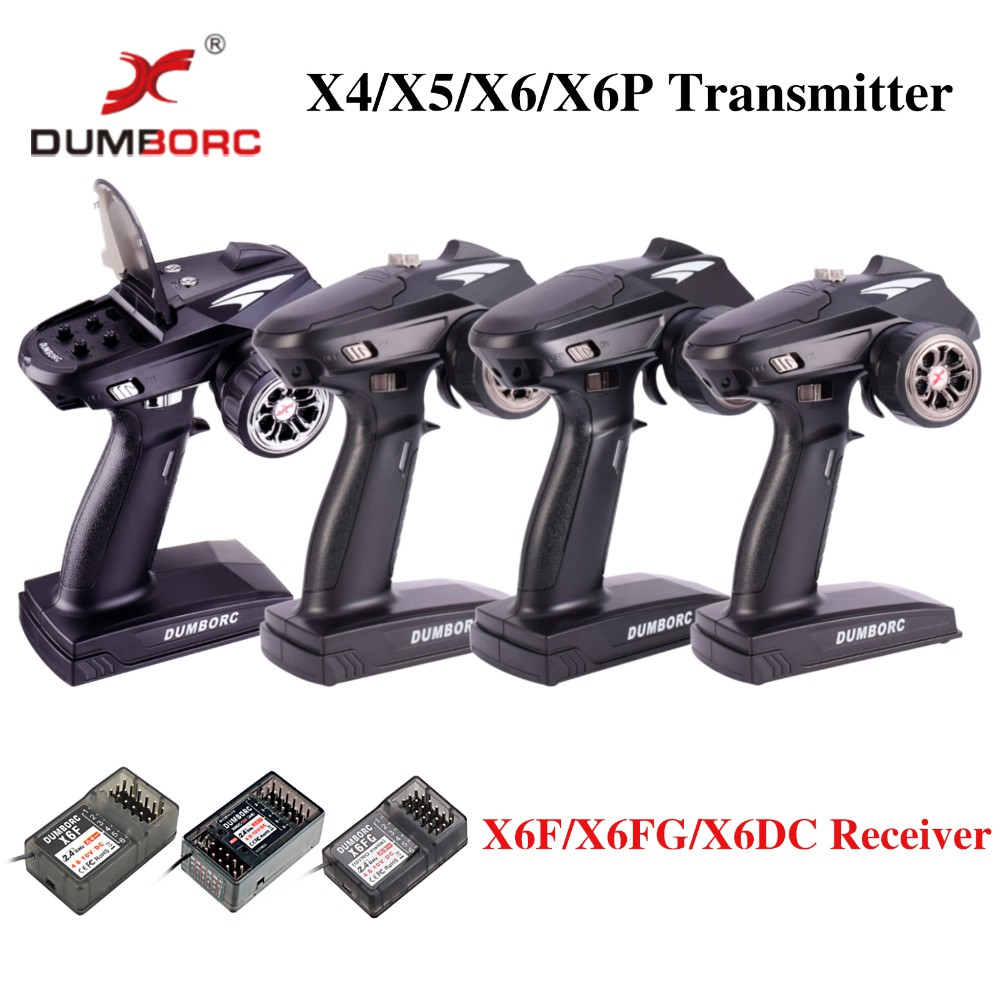 X6 X6P 2.4G 6CH เครื่องส่งสัญญาณ X6F/X6FG Gyro Receiver สําหรับ JJRC Q65 MN-90 Rc รถเรืออะไหล่