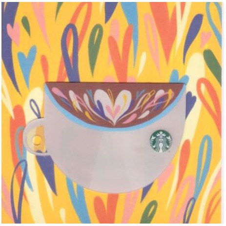 Starbucks Card Valentine Coffee Cup Pin Intact No Value 2018