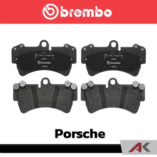 ผ้าเบรกหน้า Brembo โลว์-เมทัลลิก สำหรับ Porsche Cayenne 955 350mm Audi Q7 รหัสสินค้า P85 065B ผ้าเบรคเบรมโบ้