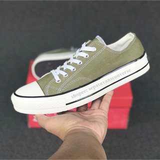 (จ่ายเงินปลายทาง) Converse 70S LOW FILED SURFLUS รองเท้าผ้าใบลําลอง สีเขียว ALL STAR CHUCK TAYLOR